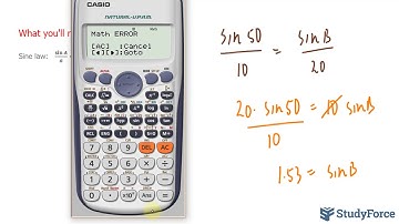 📚 Sine law ambiguous case leading to no solution