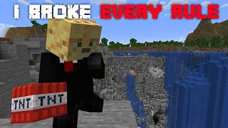 I Broke EVERY RULE on this Minecraft SMP...