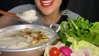 Mukbang ‏Shish Barak- Meat Dumplings Yogurt Stew اكل الشيشبرك باللبن