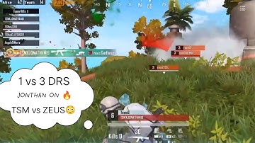 TSM vs ZEUS😳 and TSM vs DRS Jonathan On Fire 1vs3 DRS GAMING👀