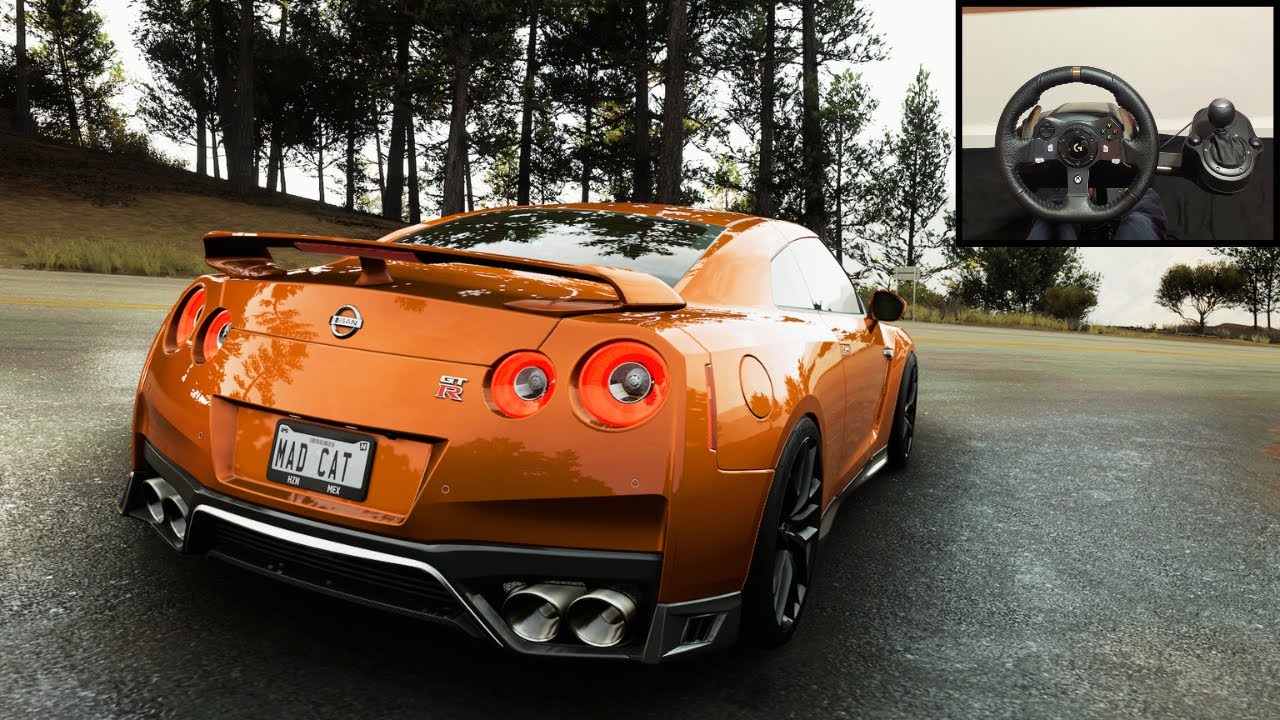 Nissan GTR R35 | Forza Horizon 5 | steering wheel gameplay - YouTube