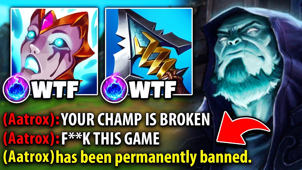 I made this Aatrox get BANNED from my Secret Yorick build... (HE WENT 0/14 LOL)