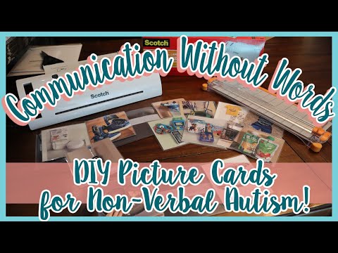 PECs System DIY for Non-Verbal Autism Let's make Picture Exchange Cards for my Autistic Toddler