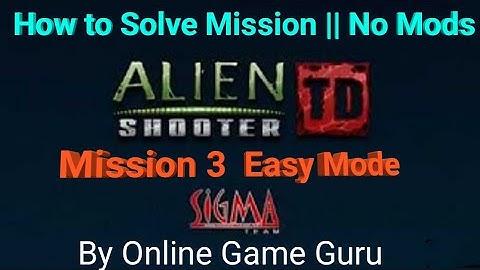 Alien Shooter TD - WALKTHROUGH - MISSION 3 Easy  MODE By Online Game Guru | Android Game