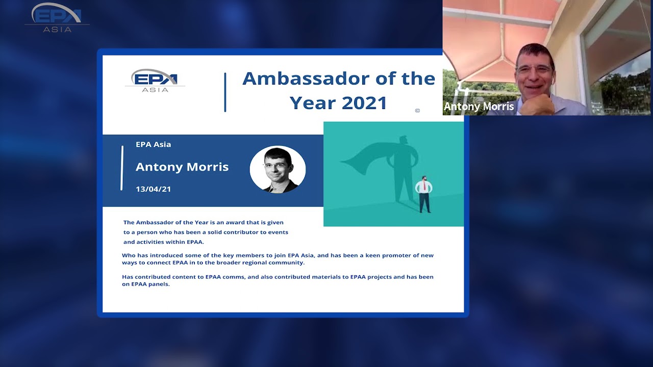 Antony Morris Ambassador of the Year 2021