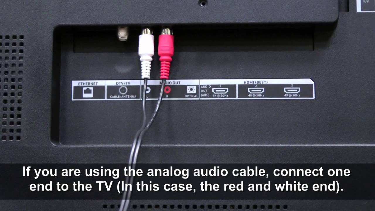 Step 6: Connect the Other End of the Optical Cable to the TV