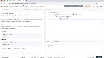 LeetCode - 137  Single Number II - Python