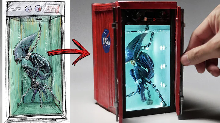 How To Make Alien in the Container Diorama / Polym...