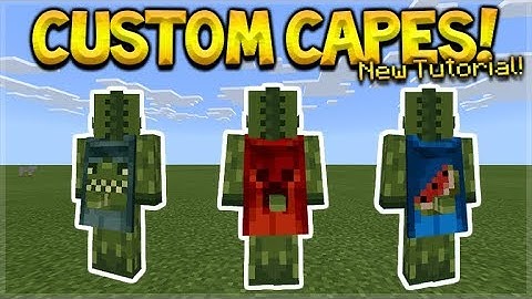 HOW TO USE CUSTOM CAPES IN MCPE 1.2 - Minecraft Pocket Edition Custom Capes on YOUR Skin Tutorial