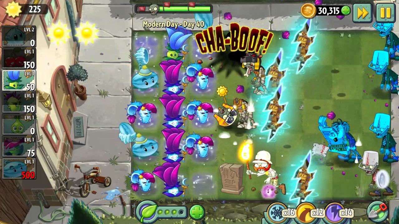 Plants vs Zombies 2 Modern Day - Day 40 || Gameplay Walkthrough - YouTube