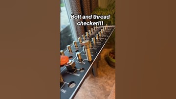 Bolt and thread checker gauge#bolts #threads #tools #hardware