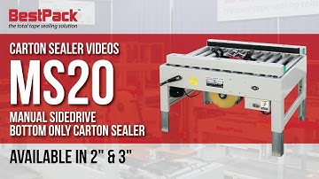 MS20 - Manual Sidedrive Bottom Only Carton Sealer