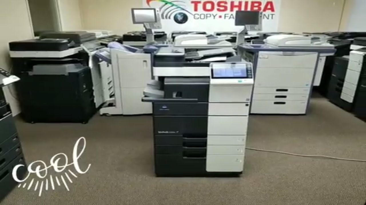 Konica Minolta Bizhub C454e Copier - YouTube
