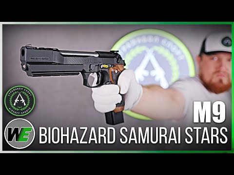 Обзор на WE M9 BIOHAZARD SAMURAI STARS. Страйкбольный пистолет.