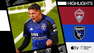 Colorado Rapids vs. San Jose Earthquakes | Full Match Highlights | May 11, 2024