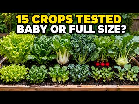 Baby vs Full Size: Which of These 15 Crops Gives You More Food?