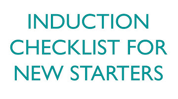Numark - Induction Checklist - New Starters