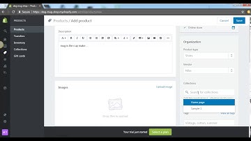Shopify Tutorial - How to add products and assign existing collection on Shopify - Marc
