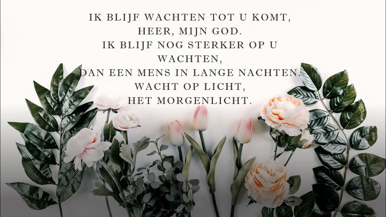 Psalm 130 Uit de diepten roep ik U YouTube