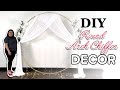 DIY Round Arch Chiffon Decor