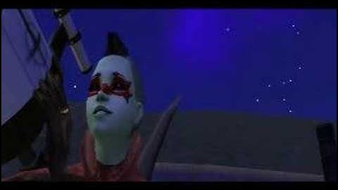 Sims 2 - Woman getting abducted by aliens