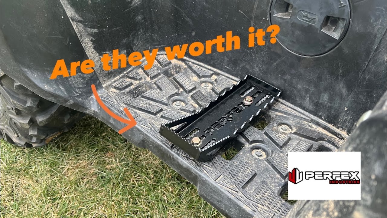 Perfex foot peg install! Yamaha Grizzly 700 YouTube
