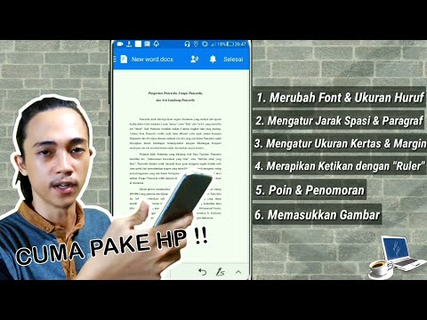 Video: Bagaimana cara mengetik dokumen kata di ponsel saya?