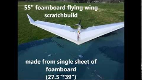 55" flying wing scratchbuild
