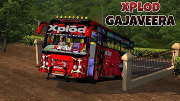 XPLOD Gajaveera Bus Mod In Bus Simulator Indonesia - Bussid Bus Mod - #bussidnewmods #bussidmod