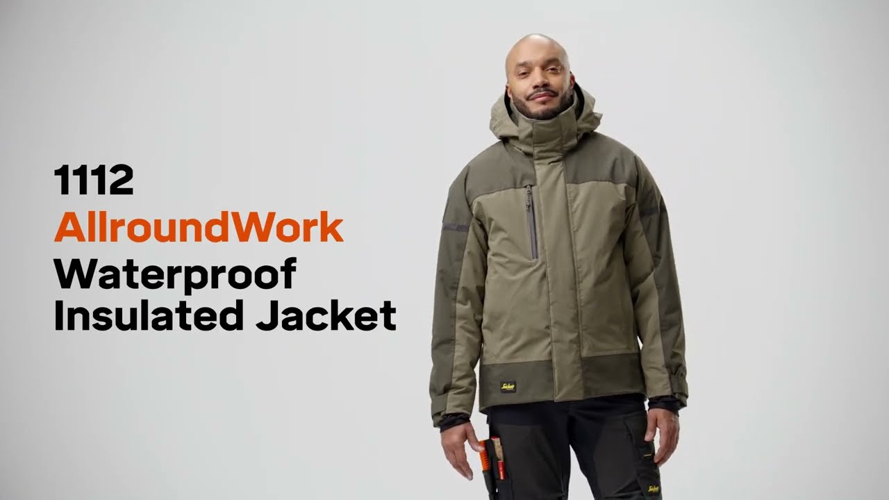 Snickers AllroundWork: Die wasserdichte & isolierte Arbeitsjacke 1112 für härteste Bedingungen! 💧❄️