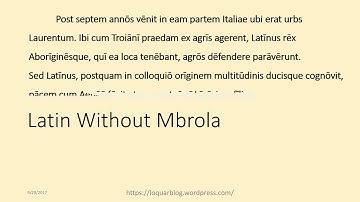 Using Espeak for Latin TTS