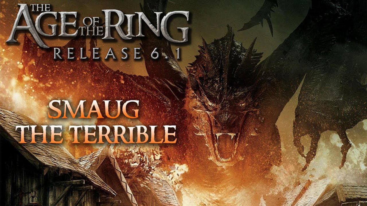 BFME 2 ROTWK Age of The Ring 6.1 "Playing as Misty Mountians in a 4v3" Smaug the terrible!