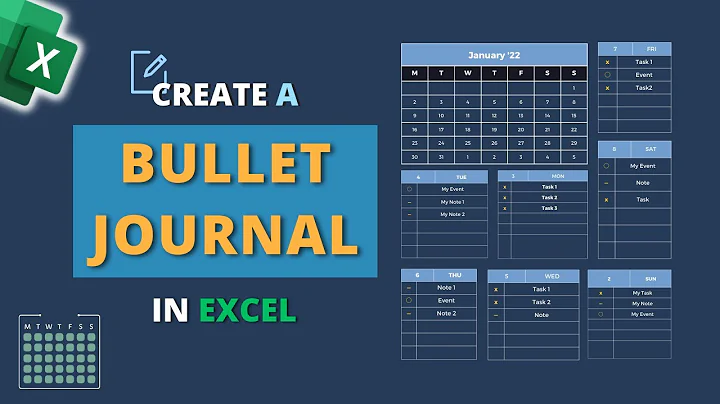 How to Create a Bullet Journal in Excel - DayDayNews