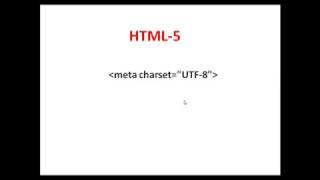 html 5 meta charset