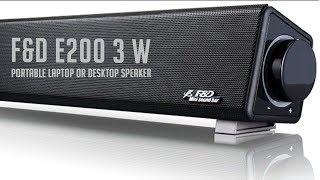 f&d e200 plus 5 w portable bluetooth speaker