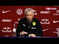 Die Pressekonferenz nach dem Rückrundenauftakt gegen Dortmund