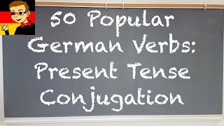 50 Popular German Verbs - Present Tense Conjugation - Deutsch lernen screenshot 5