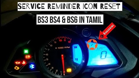 HOW TO RESET SERVICE REMINDER IN PULSAR RS200/NS200 IN TAMIL | ROBIN RSVLOGS