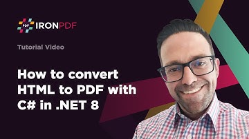 How to convert HTML to PDF with C# in .NET 8 | IronPDF