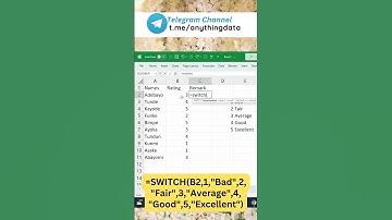 Introducing SWITCH Function