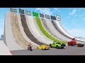 Which ramp surface gives longest jump  beamng drive
