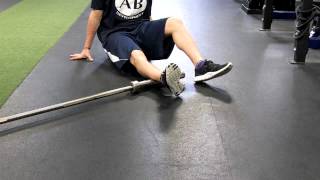 Soft Tissue Exercises: Bar Rolling - Calf.MOV screenshot 5