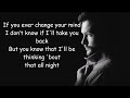 Calum Scott - If You Ever Change Your Mind (Lyrics)