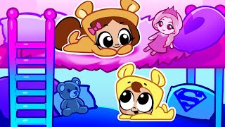 Pink vs Blue Secret Room Under the Bed  Challenge For Kids  Doo Bee Doo Kids