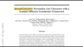 InstantCharacter: Personalize Any Characters with a Scalable Diffusion Transformer Framework