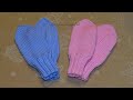 Детские варежки (рукавички) спицами на 3-4 года. Самая простая (базовая) модель. Children's mittens.