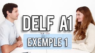 DELF A1 SPEAKING | Example of french international exam + subtitles