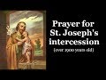 Prayer for st josephs intercession