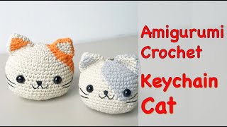 How Crochet Cat Keychain Tutorial Free Pattern for Beginner