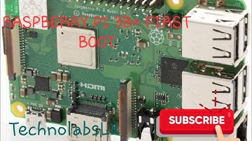 Raspberry pi 3 model B+ first boot..